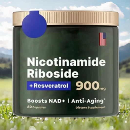NAD+Niacinamide Ribose Capsules for Anti Aging Energy Focus Resveratrol Protecting The Nerves Boost Body Metabolism Cell Repair
