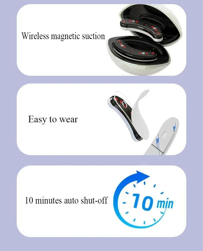 Masseur oculaire à lumière rouge Led, thérapie, Massage du visage, soulage la Fatigue, réduit les cernes, gonflement des lignes, Patch Anti-rides