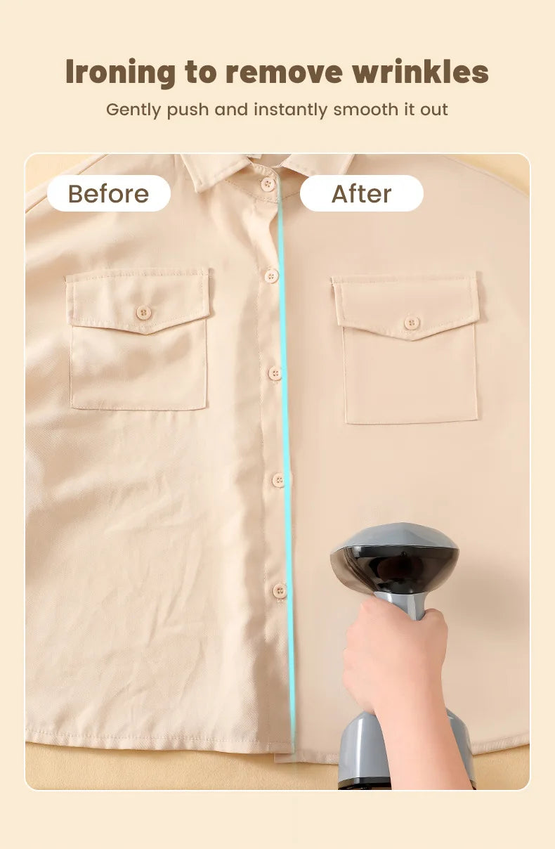 Machine à repasser à la main à la main 1500W Machine à repasser à main à plier pour vêtements Machine à repasser verticale portable à chaleur rapide pour vêtements