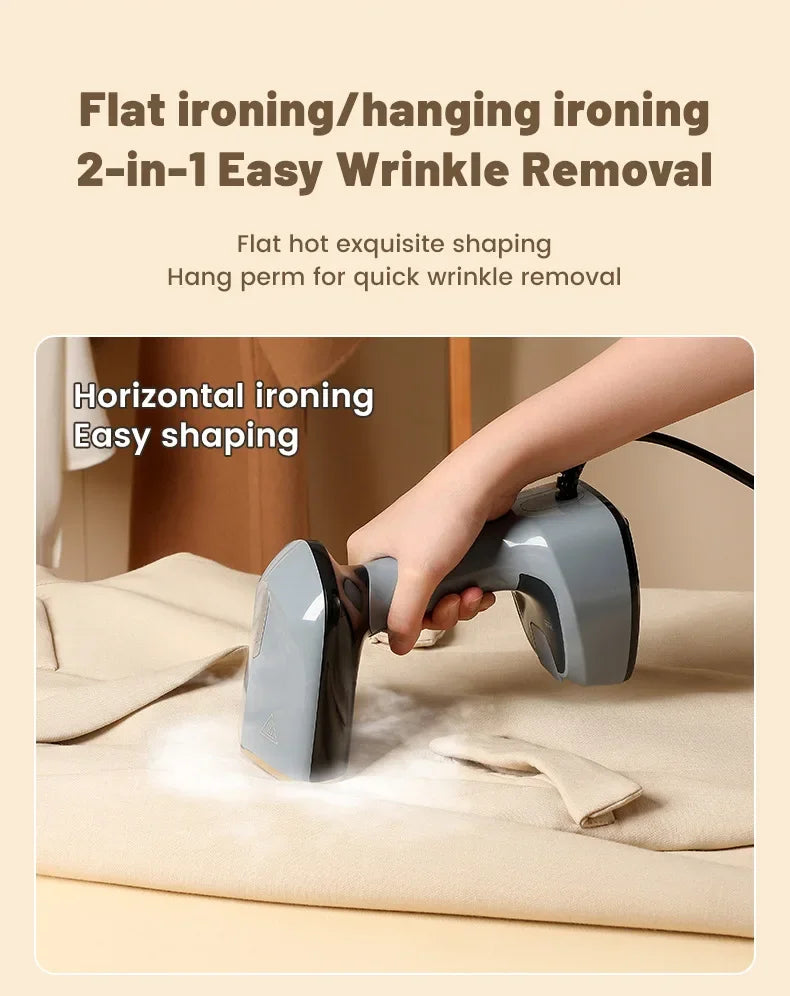 Machine à repasser à la main à la main 1500W Machine à repasser à main à plier pour vêtements Machine à repasser verticale portable à chaleur rapide pour vêtements