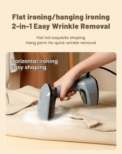 Machine à repasser à la main à la main 1500W Machine à repasser à main à plier pour vêtements Machine à repasser verticale portable à chaleur rapide pour vêtements