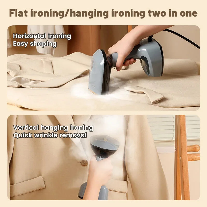 Machine à repasser à la main à la main 1500W Machine à repasser à main à plier pour vêtements Machine à repasser verticale portable à chaleur rapide pour vêtements